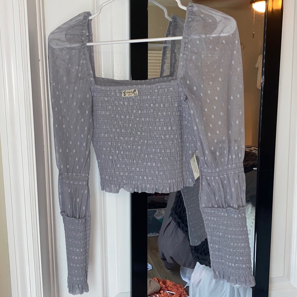 Free People Purple Blouse